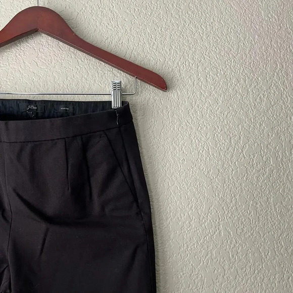 J. Crew Martie Dress Pant Slim Brown Side Zip Ankle Viscose 4 Fall Pleated Front - Picture 3 of 6